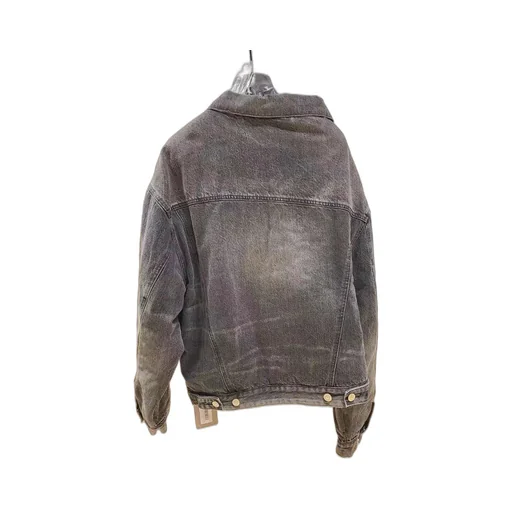 Lapel Button Denim Jacket