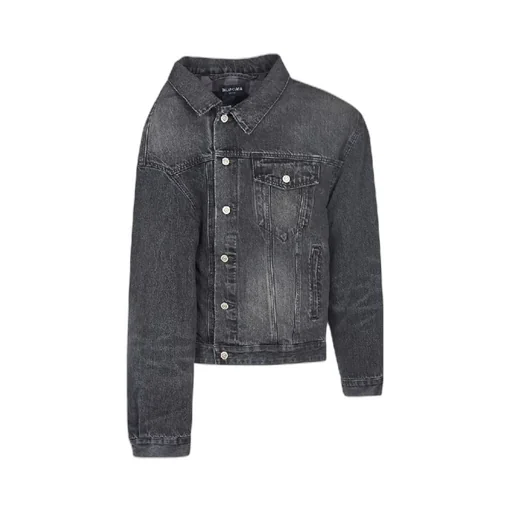 Lapel Button Denim Jacket