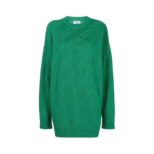 Logo Intarsia Oversized Jumper