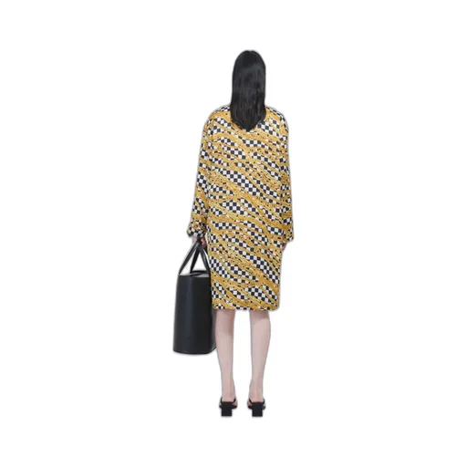 Chain Printed Oversized Dress