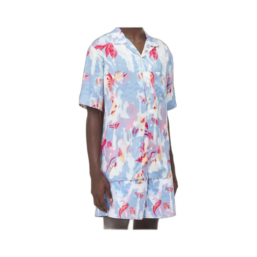 Hawaiian Floral-Print Cotton Shirt