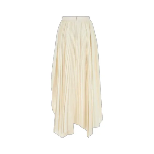 Asymmetric Pleated Skirt