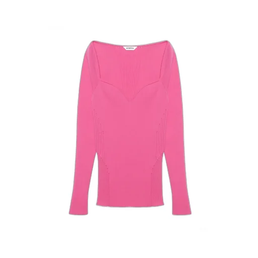 Sweetheart Neckline Knit Top