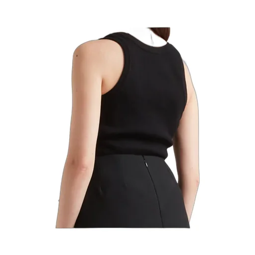 Placket Ribbed Tank Top