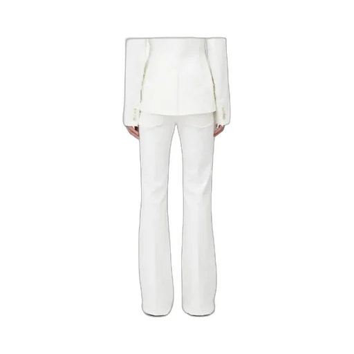Raw Finish Flared Jeans