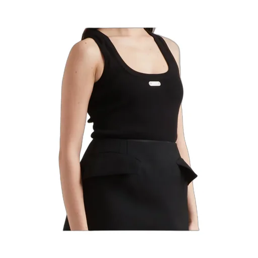 Placket Ribbed Tank Top