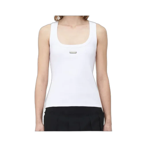 Placket Ribbed Tank Top