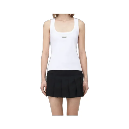 Placket Ribbed Tank Top