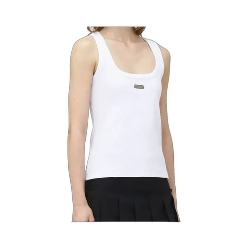 Placket Ribbed Tank Top