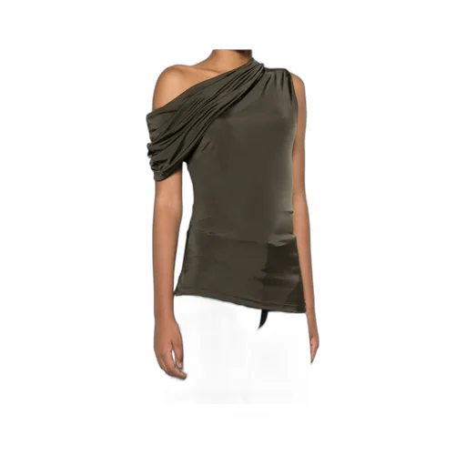 Ruched One-Shoulder Top