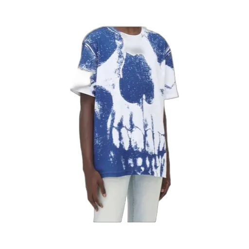 Skull Printed Crewneck T-Shirt