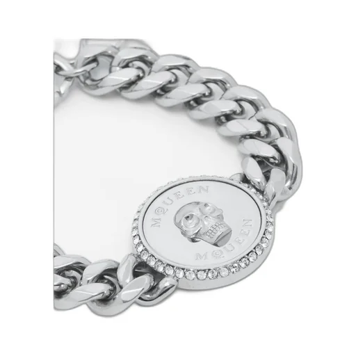 Skull Embossed Chain Bracelet