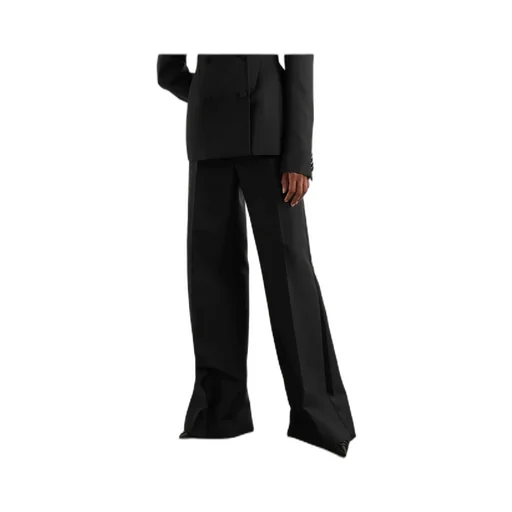 Wide-Leg Side Stripe Trousers