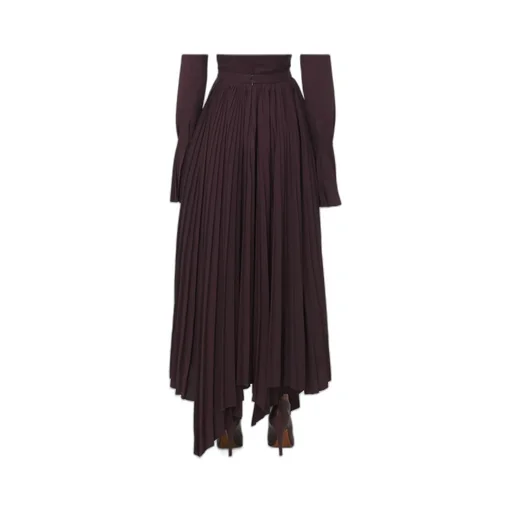 Asymmetric Pleated Skirt