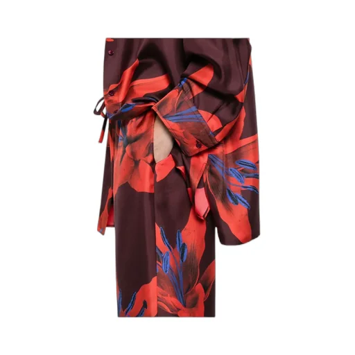 Floral Printed Wide-Leg Trousers