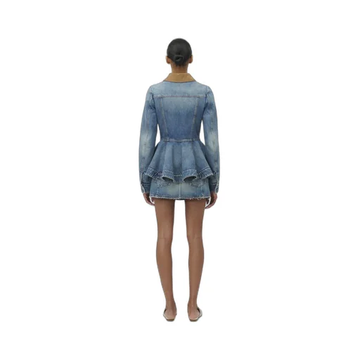 Peplum Denim Jacket