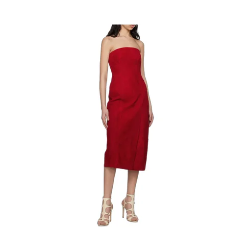 Strapless Midi Dress