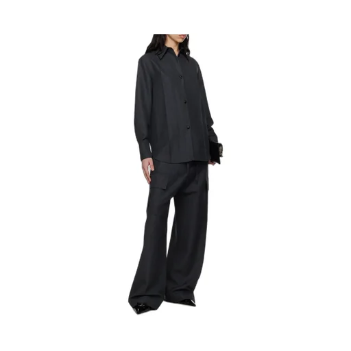 Wide-Leg Cargo Trousers