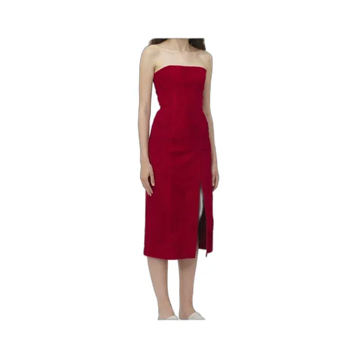 Strapless Midi Dress