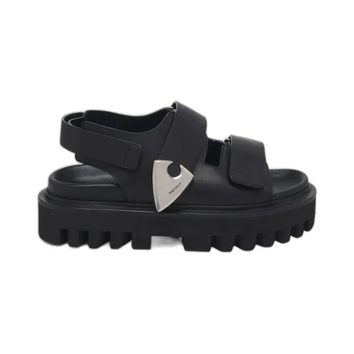 Chunky-Sole Touch Strap Sandals