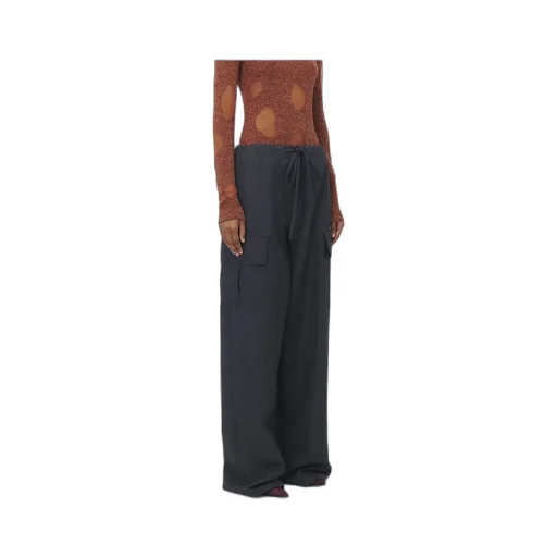 Wide-Leg Cargo Trousers