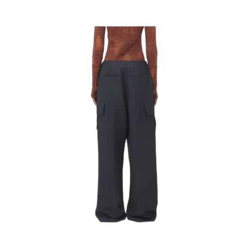 Wide-Leg Cargo Trousers