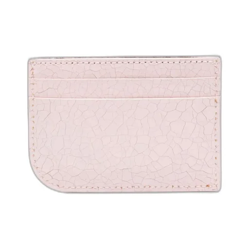 Cracked-Effect Logo Plaque Cardholder