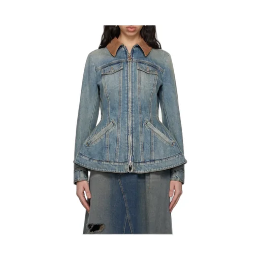Peplum Denim Jacket