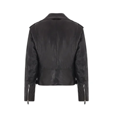 Zip-Up Leather Jacket