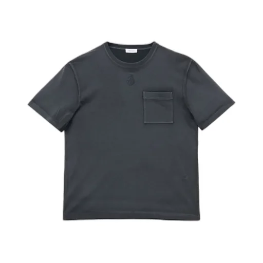 Skull Embroidered Crewneck T-Shirt