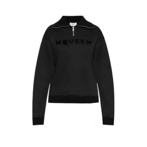 Logo Detailed Half-Zip Sweatshirt
