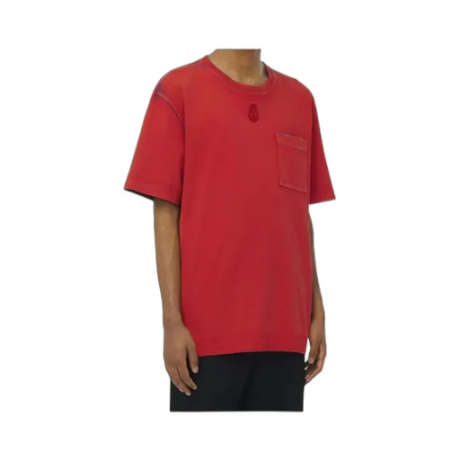 Skull Embroidered Two-Toned T-Shirt