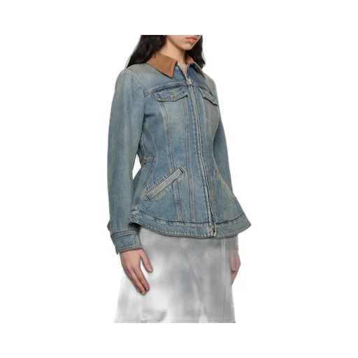 Peplum Denim Jacket