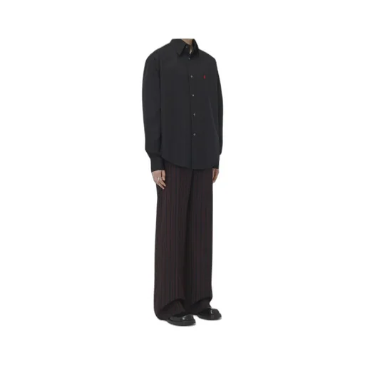 Long Sleeved Skull Embroidered Shirt