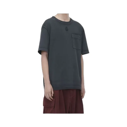 Skull Embroidered Crewneck T-Shirt