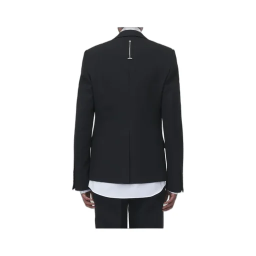 Stud Embellished Embroidered Single-Breasted Jacket