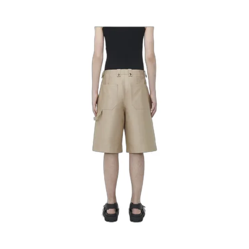 Wide-Leg Pocket Detailed Shorts
