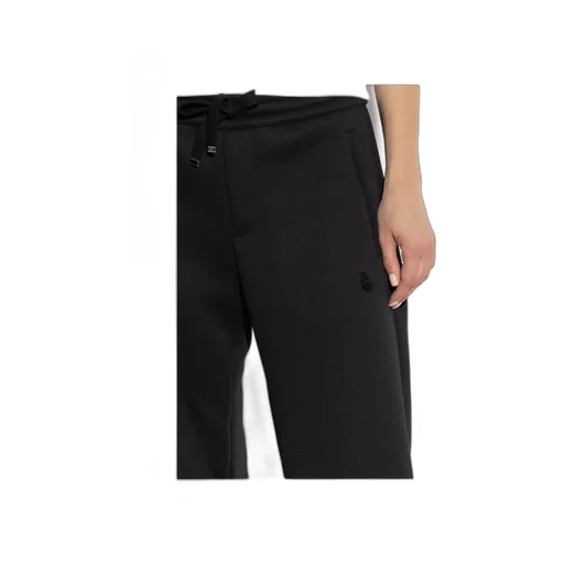 Skull Embroidered Drawstring Sweatpants