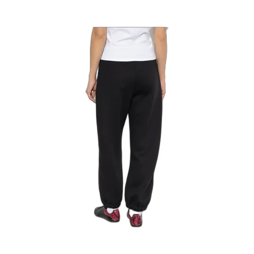 Skull Embroidered Drawstring Sweatpants