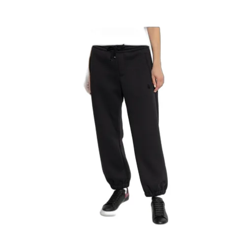 Skull Embroidered Drawstring Sweatpants