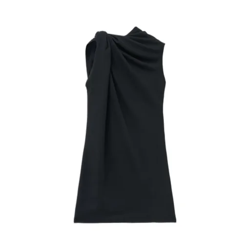 Knot Detailed Mini Dress