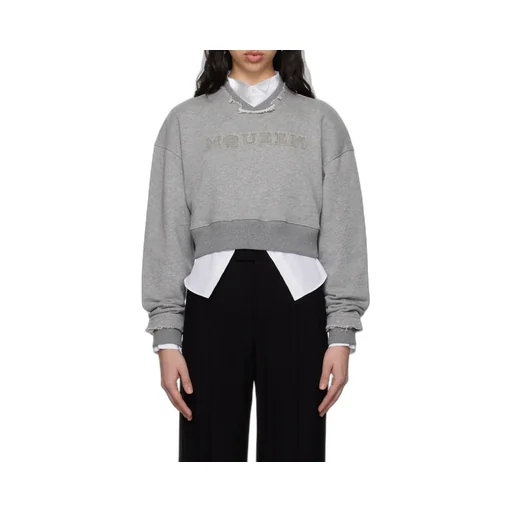 Logo Detailed Cropped Sweatshirt