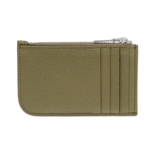 Logo Plaque Zipped Wallet