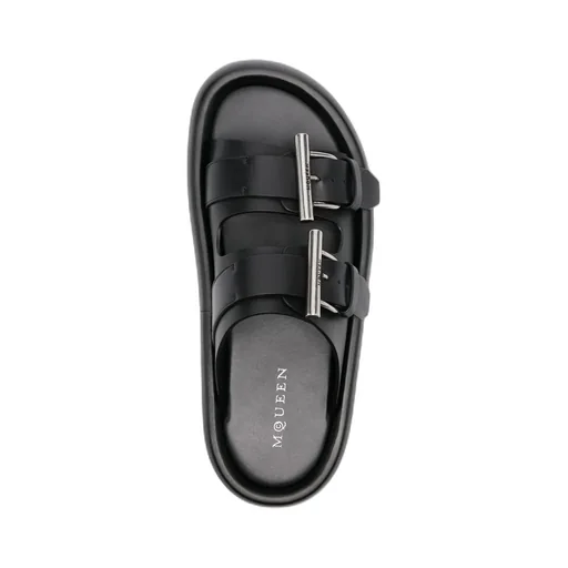 Double Buckle Slip-On Slides