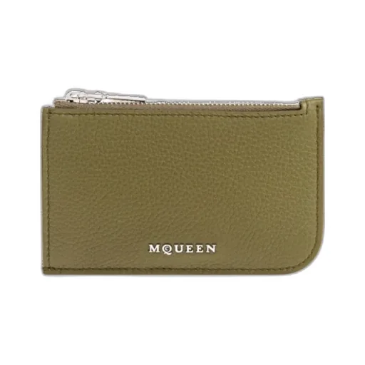 Logo Plaque Zipped Wallet