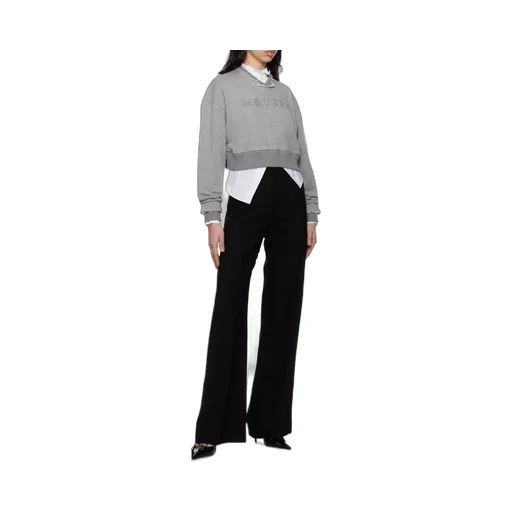 Logo Detailed Cropped Sweatshirt