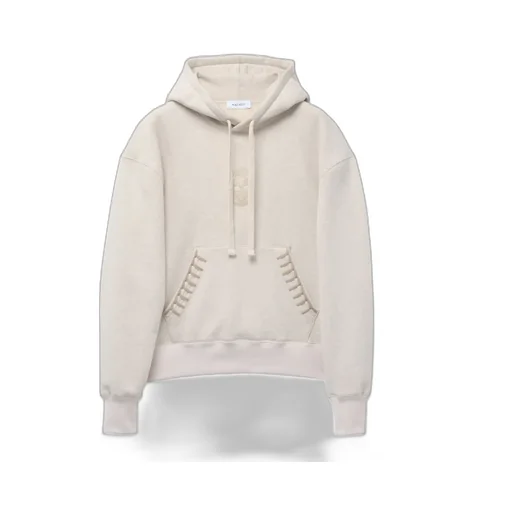 Skull Embroidered Drawstring Hoodie