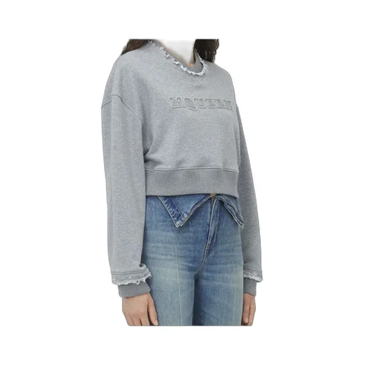 Logo Detailed Cropped Sweatshirt