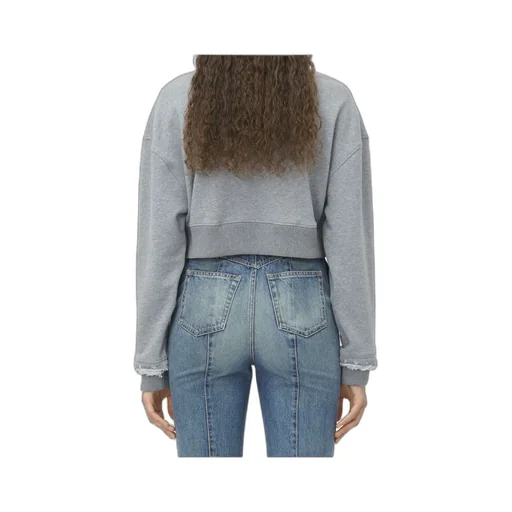 Logo Detailed Cropped Sweatshirt