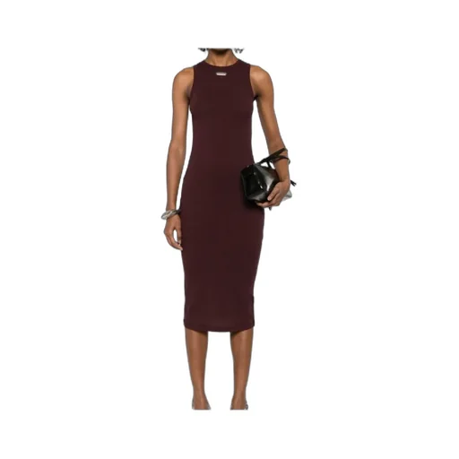 Ribbed Sleeveless Midi Dress